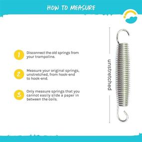 img 2 attached to 🪂 Premium SkyBound Universal Trampoline Springs Set - For Skywalker, JumpKing & More!