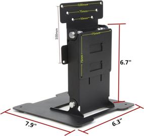 img 3 attached to Touch LCD Monitor & All in One PC 🖥️ Stand - Sturdy Metal Holder with VESA Hole 75x75mm & 100x100mm