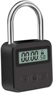 ⏱️ black metal timer lock with lcd display, multi-function electronic time, max 99 hours timing, usb rechargeable timer padlock логотип