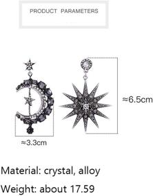img 1 attached to AILUOR Crystal Earrings Rhinestone Jewelry