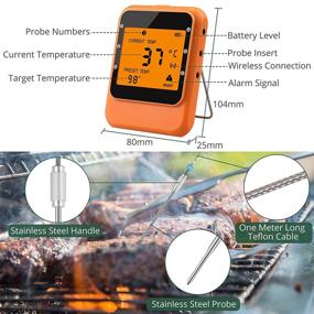 img 3 attached to Thermometer Temperature JiGiU Thermometers Rechargeable