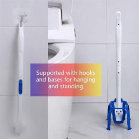 img 1 attached to 🚽 Aledy Disposable Toilet Cleaning System: All-in-One Toilet Brush Kit with 4 Refill Heads