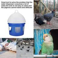 convenient and spacious 4l automatic bird pigeon feeder waterer - essential pet cage accessory for parrots, pigeons, and birds by jeffergarden logo