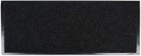 img 4 attached to DII 22x60 Indoor/Outdoor Runner, Charcoal Black Durable Utility Mat