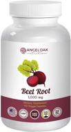 🌿 angel oak nutrition organic beet root powder capsules – high potency 1000mg – support high blood pressure, athletic performance, nitric oxide – 60 super healthy beet pills – non gmo, vegan extract logo