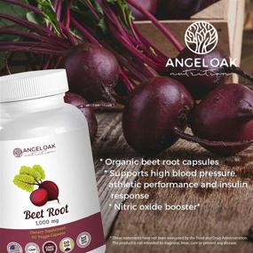 img 3 attached to 🌿 Angel Oak Nutrition Organic Beet Root Powder Capsules – High Potency 1000mg – Support High Blood Pressure, Athletic Performance, Nitric Oxide – 60 Super Healthy Beet Pills – Non GMO, Vegan Extract