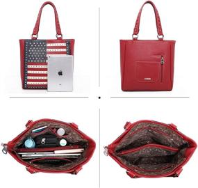 img 1 attached to Montana West Patriotic American Flag Backpacks for Casual Daypacks