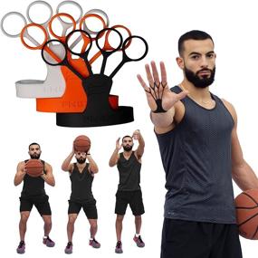 img 2 attached to 🏀 FlickGlove Basketball Shooting Aid: Enhance Shot and Form with Set of 3 Silicone Strap Resistances