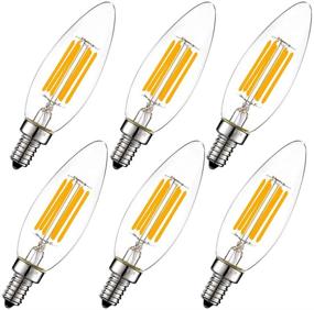 img 4 attached to 💡 LITEHISTORY Dimmable Candelabra Torpedo Bulb 2700K