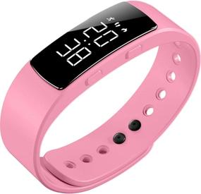 img 4 attached to Multi-Functional Digital Sports Waterproof Women's Watch: Alarm Clock, Pedometer & Calorie Counter - Unisex Fashion Light Smart Electronic Watch