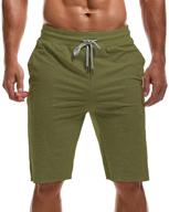 aimpact athletic shorts workout pockets men's clothing logo