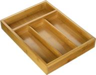 bamboo cutlery tray kch-01078 natural by honey-can-do: organize your kitchen in style логотип