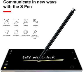 img 1 attached to 🖊️ Черный стилус Afeax Touch S Pen для Galaxy Note 10/ Note 10 Plus/ Note 10 Plus 5G - стилус Touch S Pen без Bluetooth