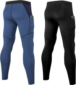 img 3 attached to YUSHOW Compression Leggings Running Workout Sports & Fitness