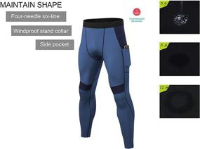 img 1 attached to YUSHOW Compression Leggings Running Workout Sports & Fitness