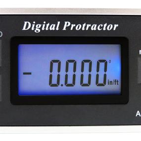 img 1 attached to 🔧 Magnetic V Groove Backlight Protractor Inclinometer: Ideal for Precise Angle Measurement & Alignment