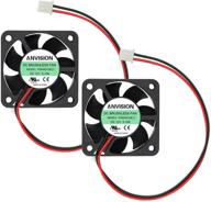 anvision 2-pack 40mm x 10mm dc 12v бесщеточный вентилятор охлаждения - двойные шариковые подшипники для оптимальной производительности (ydm4010b12) логотип