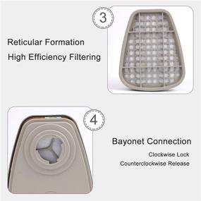 img 3 attached to Dust-proof Chemical Compatible Respirator Cartridges: Occupational Health & Safety Products for Personal Protective Equipment