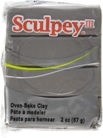 img 1 attached to 🐘 Polyform Sculpey III Polymer Clay 2 Oz: Elephant Grey - Superior Quality and Versatility for Crafting