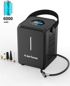img 4 attached to JOYTUTUS Cordless Tire Inflator - 6000mAh Rechargeable High Capacity Battery - Compact & Lightweight Air Compressor with Accurate LCD Display for Car, Bicycle, Balls, and More