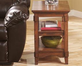 img 3 attached to 🪑 Ashley Signature Design Cross Island Chair Side End Table in Medium Brown - Timeless Elegance for Your Living Space