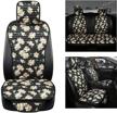 giant panda daisy car seat covers full set printed seat protectors universal for cars suv logo