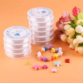 img 3 attached to 📿 TUPARKA 10 Rolls Elastic String for Bracelets - High Quality 0.8mm Crystal Stretch Bead Cord for DIY Jewelry and Bracelet Making