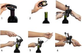 img 1 attached to 🍷 SpiritsReef Wine Opener Set – Professional Corkscrew Gift Kit – Lever Arm Corkscrew Set - Wine Bottle Opener Kit - Manual Screw-pull Lever Cork Remover Set