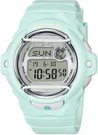 casio bg169r-3 женские часы baby g: светлая мята, смола, 46 мм - приобрести сейчас! логотип