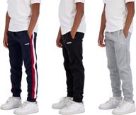 👖 hind 3 pack sweatpants: athletic blue heather black boys' clothing for active wear логотип