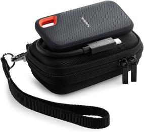 img 2 attached to 🧳 Protective Carrying Case for SanDisk Extreme Portable SSD (250GB/500GB/1TB/2TB/4TB) - Not Compatible with Pro Version
