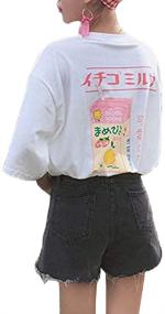 img 2 attached to Japanese Style Kawaii Fruit Juice Cotton Short Sleeve T-Shirt for Teen Girls - Cute and Loose Summer Top