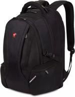 🎒 swissgear scansmart laptop backpack - ideal for outdoor, travel, school - fits 16" notebook computers logo