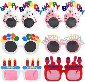 img 4 attached to Fun Novelty Birthday Glasses & Photo Props – Perfect Birthday Party Favors for All Ages!