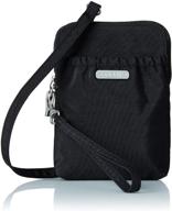 🌸 midnight blossom baggallini women's handbags and wallets: bryant crossbody bags logo