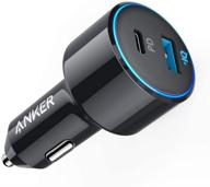 ⚡️ автомобильное зарядное устройство anker powerdrive speed+ duo с usb c и 2 портами - 30 вт для iphone xs/max/xr/x/8, ipad pro, macbook pro/air 2018, galaxy s10/s9/s8, lg и других устройств логотип