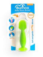 green mini babybum diaper cream brush: gentle silicone applicator for diaper cream logo