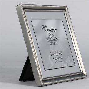 img 2 attached to 🖼️ Optimized for SEO: Lawrence Frames 11555 Antique Pewter 5x5 Picture Frame with Bead Border Design