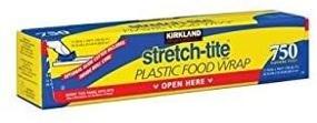 img 2 attached to 🔒 Kirkland Signature Stretch Tite Plastic Wrap, 11 7/8 Inch x 750 Square Feet