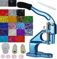 🔴 snaool snap press + 1000 sets of original snap buttons + size 20 dies set - clothing snaps, plastic snap fasteners, no-sew buttons, plastic snaps tool logo