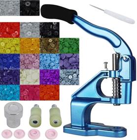 img 4 attached to 🔴 Snaool Snap Press + 1000 Sets of Original Snap Buttons + Size 20 Dies Set - Clothing Snaps, Plastic Snap Fasteners, No-Sew Buttons, Plastic Snaps Tool