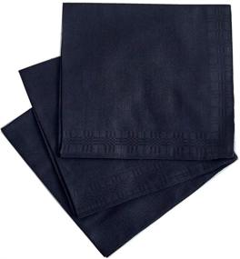 img 2 attached to 🎩 Premium Black Cotton Mens Handkerchief - Stylish and Soft Hankie