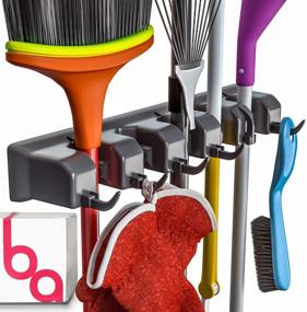 img 4 attached to 🧹 Organize Your Space with the Berry Ave Broom Holder - 1.25 Inches Wide