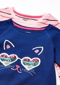 img 1 attached to 👧 Adorable Spotted Zebra Toddler Long Sleeve T Shirts for Girls – Stylish and Comfortable Girls' Clothing