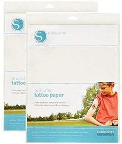img 1 attached to 🎨 Silhouette Temporary Tattoo Paper (2 Pack): Create Fun and Temporary Body Art