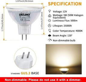 img 3 attached to DiCUNO Non Dimmable Spotlight Replacement Lighting for Industrial Electrical Needs