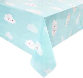 img 4 attached to 🎉 Vibrant Cloud Party Table Covers for Kids Birthday - Pack of 3 (54 x 108 in)