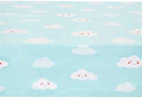 img 2 attached to 🎉 Vibrant Cloud Party Table Covers for Kids Birthday - Pack of 3 (54 x 108 in)