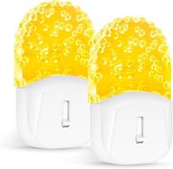 🌙 doresshop bubble night light plug in: dimmable led nightlight, warm amber, adjustable brightness - perfect for bedroom and hallway (2 pack) логотип