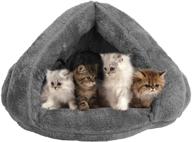 🐱 vemee plush cat sleep bag - cozy pet cave bed for small cats, dogs, and puppies - covered pet beds cave logo